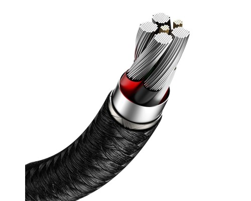 Кабель Baseus Cafule Series Metal Data Cable USB to Type-C 66W 0.25m Black (CAKF000001) Кабель Baseus Cafule Series Metal Data Cable USB to Type-C 66W 0.25m Black (CAKF000001)