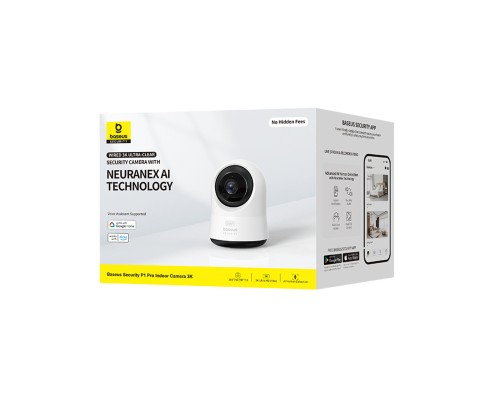 IP-камера відеоспостереження Baseus Security P1 Pro Indoor Camera 3K White EU (S0TV022132) IP-камера відеоспостереження Baseus Security P1 Pro Indoor Camera 3K White EU (S0TV022132)