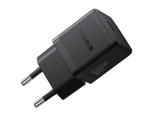 Мережевий зарядний пристрій Baseus Palm Fast Charger 1C 20W EU Cluster Black (with Baseus Mini White Cable USB-C to USB-C 60W (20V/3A) 1m Cluster Blac (P10111602113-01) Мережевий зарядний пристрій Baseus Palm Fast Charger 1C 20W EU Cluster Black (with Baseus Mini White Cable USB-C to USB-C 60W (20V/3A) 1m Cluster Blac (P10111602113-01)