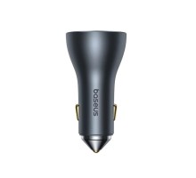 Автомобільний зарядний пристрій Baseus Golden Contactor Pro GaN Fast Charging Car Charger U+2C 65W Lunar Gray (C00035202841-00)