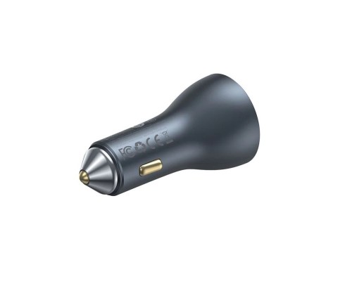 Автомобільний зарядний пристрій Baseus Golden Contactor Pro GaN Fast Charging Car Charger U+2C 65W Lunar Gray (C00035202841-00) Автомобільний зарядний пристрій Baseus Golden Contactor Pro GaN Fast Charging Car Charger U+2C 65W Lunar Gray (C00035202841-00)
