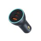Автомобільний зарядний пристрій Baseus Golden Contactor Pro GaN Fast Charging Car Charger U+2C 65W Lunar Gray (C00035202841-00)