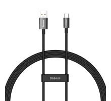 Кабель Baseus Superior Series (SUPERVOOC) Fast Charging Data Cable USB to Type-C 65W 1m Black (CAYS000901)