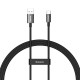 Кабель Baseus Superior Series (SUPERVOOC) Fast Charging Data Cable USB to Type-C 65W 1m Black (CAYS000901)
