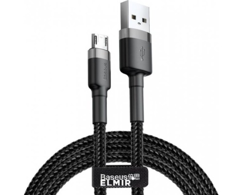 Кабель Baseus Cafule Cable USB For Micro 2A 3m Gray+Black (CAMKLF-HG1) Кабель Baseus Cafule Cable USB For Micro 2A 3m Gray+Black (CAMKLF-HG1)