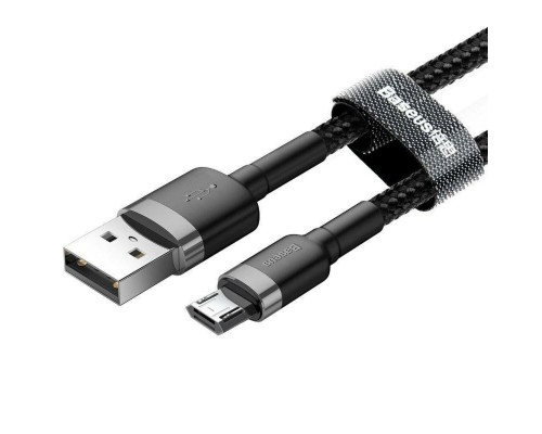 Кабель Baseus Cafule Cable USB For Micro 2A 3m Gray+Black (CAMKLF-HG1) Кабель Baseus Cafule Cable USB For Micro 2A 3m Gray+Black (CAMKLF-HG1)