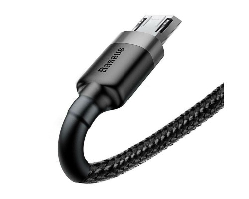 Кабель Baseus Cafule Cable USB For Micro 2A 3m Gray+Black (CAMKLF-HG1) Кабель Baseus Cafule Cable USB For Micro 2A 3m Gray+Black (CAMKLF-HG1)