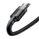 Кабель Baseus Cafule Cable USB For Micro 2A 3m Gray+Black (CAMKLF-HG1)
