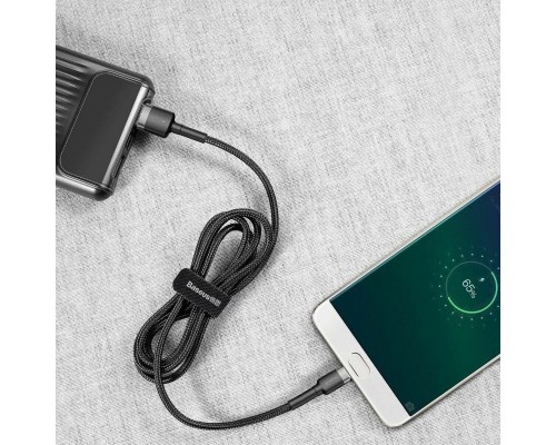 Кабель Baseus Cafule Cable USB For Micro 2A 3m Gray+Black (CAMKLF-HG1) Кабель Baseus Cafule Cable USB For Micro 2A 3m Gray+Black (CAMKLF-HG1)