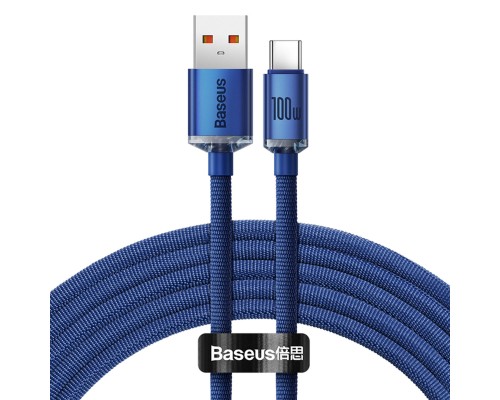 Кабель Baseus Crystal Shine Series Fast Charging Data Cable USB to Type-C 100W 2m Blue (CAJY000503) Кабель Baseus Crystal Shine Series Fast Charging Data Cable USB to Type-C 100W 2m Blue (CAJY000503)