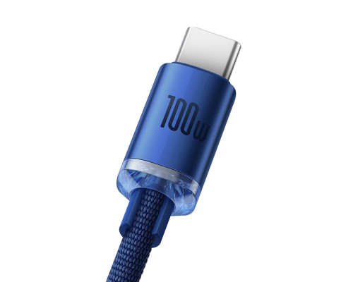Кабель Baseus Crystal Shine Series Fast Charging Data Cable USB to Type-C 100W 2m Blue (CAJY000503) Кабель Baseus Crystal Shine Series Fast Charging Data Cable USB to Type-C 100W 2m Blue (CAJY000503)