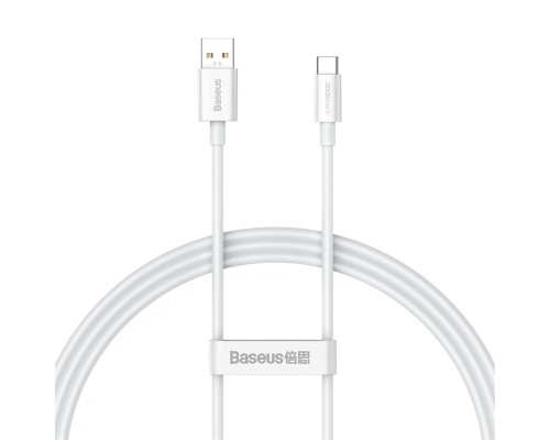 Кабель Baseus Superior Series (SUPERVOOC) Fast Charging Data Cable USB to Type-C 65W 1m White (CAYS000902) Кабель Baseus Superior Series (SUPERVOOC) Fast Charging Data Cable USB to Type-C 65W 1m White (CAYS000902)