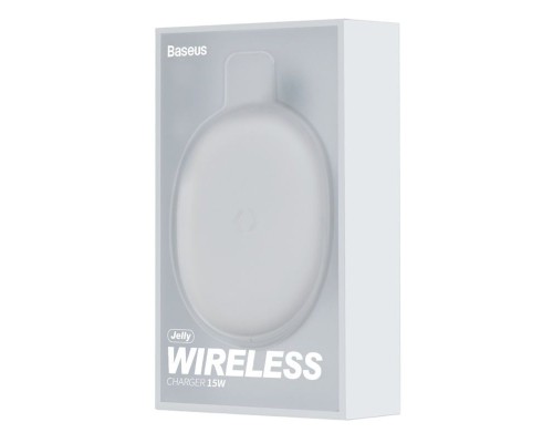 Бездротовий зарядний пристрій Baseus Jelly wireless charger 15W White (WXGD-02) Бездротовий зарядний пристрій Baseus Jelly wireless charger 15W White (WXGD-02)