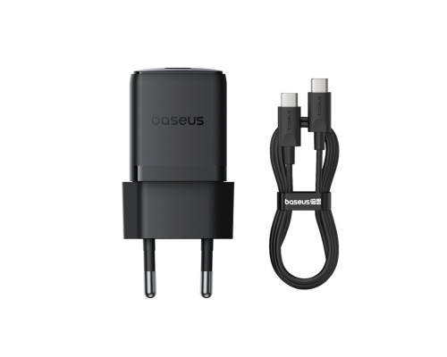 Мережевий зарядний пристрій Baseus Palm Fast Charger 1C 30W EU Cluster Black(With: Baseus Mini White Cable Type-C to Type-C 60W(20V/3A) 1m Cluster Bla (P10111605113-01) Мережевий зарядний пристрій Baseus Palm Fast Charger 1C 30W EU Cluster Black(With: Baseus Mini White Cable Type-C to Type-C 60W(20V/3A) 1m Cluster Bla (P10111605113-01)