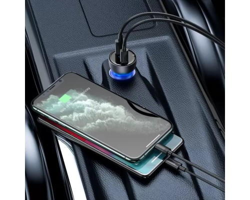 Автомобільний зарядний пристрій Baseus Particular Digital Display QC+PPS Dual Quick Charger Car Charger 65W Shallow tarnish (CCKX-C0A) Автомобільний зарядний пристрій Baseus Particular Digital Display QC+PPS Dual Quick Charger Car Charger 65W Shallow tarnish (CCKX-C0A)