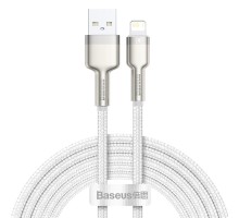 Кабель Baseus Cafule Series Metal Data Cable USB to IP 2.4A 2m White (CALJK-B02)