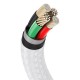 Кабель Baseus Cafule Series Metal Data Cable USB to IP 2.4A 2m White (CALJK-B02)