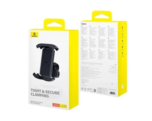 Велотримач для телефона Baseus QuickGo Series Bike Phone Mount Cluster Black (C40561500113-00)