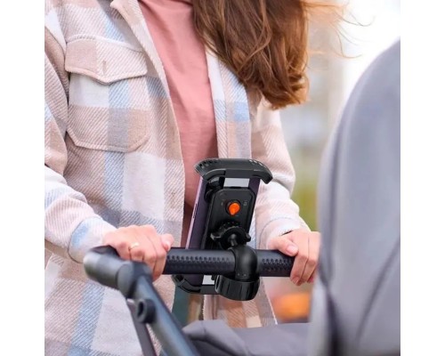Велотримач для телефона Baseus QuickGo Series Bike Phone Mount Cluster Black (C40561500113-00)