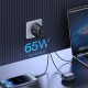 Мережевий зарядний пристрій Baseus Cube Pro Fast Charger 2C+U 65W EU Cluster Black (P10152301113-00)