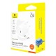 Мережевий зарядний пристрій Baseus GaN5 Fast Charger (mini) 1C 25W EU Moon White (with: Baseus Dynamic 3 Series Fast Charging Data Cable Type-C to Typ (P10110909213-01)
