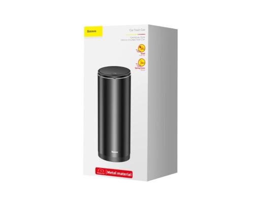 Автомобільний сміттєвий контейнер Baseus Gentleman Style Vehicle-mounted Trash Can（Bag1 roll/30）Black (CRLJT-01)