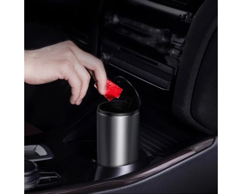 Автомобільний сміттєвий контейнер Baseus Gentleman Style Vehicle-mounted Trash Can（Bag1 roll/30）Black (CRLJT-01)