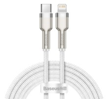 Кабель Baseus Cafule Series Metal Data Cable Type-C to iP PD 20W 2m White (CATLJK-B02)