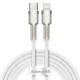 Кабель Baseus Cafule Series Metal Data Cable Type-C to iP PD 20W 2m White (CATLJK-B02)