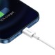 Кабель Baseus Superior Series Fast Charging Data Cable USB to iP 2.4A 0.25m White (CALYS-02)