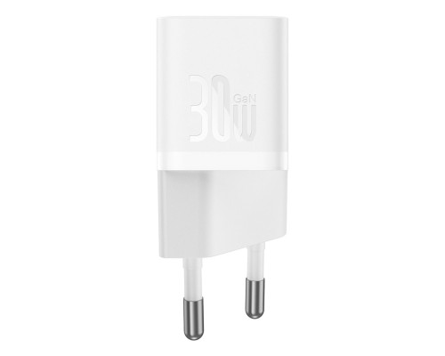 Мережевий зарядний пристрій Baseus GaN5 Fast Charger(mini) 1C 30W EU Moon White(With: Baseus Dynamic 3 Series Fast Charging Data Cable Type-C to Type- (P10110902213-00) Мережевий зарядний пристрій Baseus GaN5 Fast Charger(mini) 1C 30W EU Moon White(With: Baseus Dynamic 3 Series Fast Charging Data Cable Type-C to Type- (P10110902213-00)