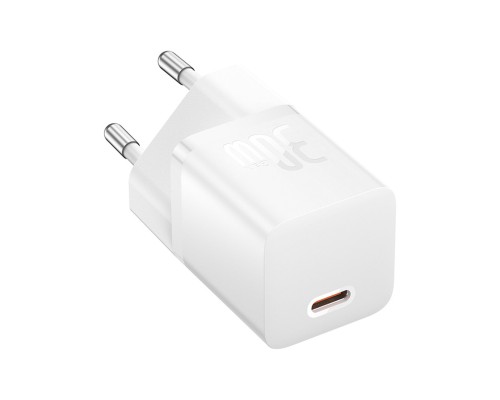 Мережевий зарядний пристрій Baseus GaN5 Fast Charger(mini) 1C 30W EU Moon White(With: Baseus Dynamic 3 Series Fast Charging Data Cable Type-C to Type- (P10110902213-00) Мережевий зарядний пристрій Baseus GaN5 Fast Charger(mini) 1C 30W EU Moon White(With: Baseus Dynamic 3 Series Fast Charging Data Cable Type-C to Type- (P10110902213-00)
