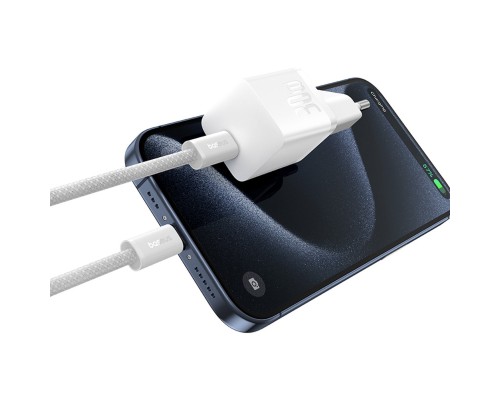 Мережевий зарядний пристрій Baseus GaN5 Fast Charger(mini) 1C 30W EU Moon White(With: Baseus Dynamic 3 Series Fast Charging Data Cable Type-C to Type- (P10110902213-00) Мережевий зарядний пристрій Baseus GaN5 Fast Charger(mini) 1C 30W EU Moon White(With: Baseus Dynamic 3 Series Fast Charging Data Cable Type-C to Type- (P10110902213-00)