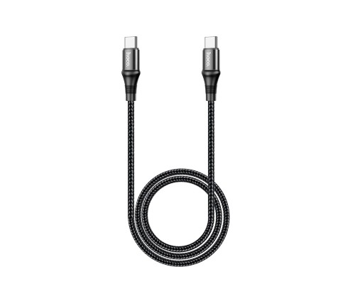 Кабель HOCO X50 Type-C to Type-C Exquisito 100W charging data cable(L=1M) Black (6931474734259)