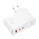 Мережевий зарядний пристрій Baseus GaN5 Pro Fast Charger 2C+U 140W EU White (With Superior Series Fast Charging Data Cable Type-C to Type-C 240W(48V/5 (CCGP100202)