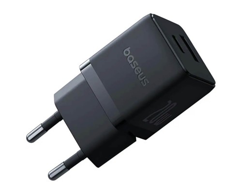 Мережевий зарядний пристрій Baseus Palm Fast Charger C+U 20W EU Cluster Black (P10111608113-00) Мережевий зарядний пристрій Baseus Palm Fast Charger C+U 20W EU Cluster Black (P10111608113-00)