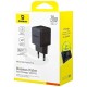 Мережевий зарядний пристрій Baseus Palm Fast Charger C+U 20W EU Cluster Black (P10111608113-00)