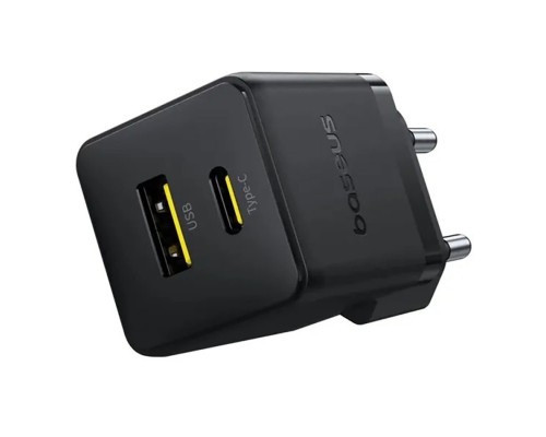 Мережевий зарядний пристрій Baseus Palm Fast Charger C+U 20W EU Cluster Black (P10111608113-00) Мережевий зарядний пристрій Baseus Palm Fast Charger C+U 20W EU Cluster Black (P10111608113-00)