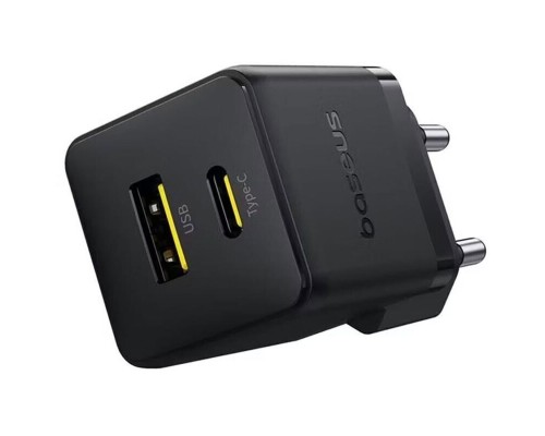 Мережевий зарядний пристрій Baseus Palm Fast Charger C+U 30W EU Cluster Black (P1011160A113-00) Мережевий зарядний пристрій Baseus Palm Fast Charger C+U 30W EU Cluster Black (P1011160A113-00)