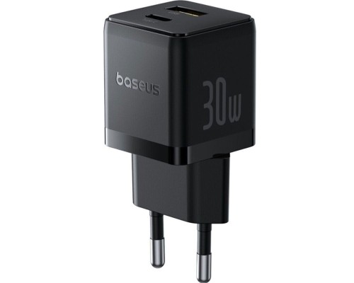 Мережевий зарядний пристрій Baseus Palm Fast Charger C+U 30W EU Cluster Black (P1011160A113-00) Мережевий зарядний пристрій Baseus Palm Fast Charger C+U 30W EU Cluster Black (P1011160A113-00)