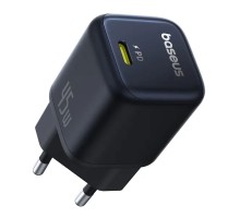Мережевий зарядник пристрій Baseus PicoGo GaN Fast Charger 1C 45W EU Cosmic Black (P10176800123-00)