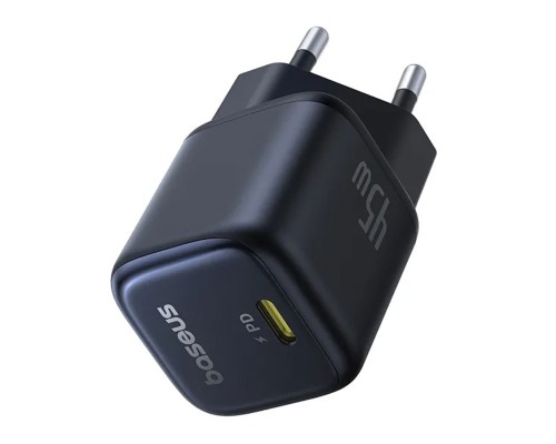 Мережевий зарядник пристрій Baseus PicoGo GaN Fast Charger 1C 45W EU Cosmic Black (P10176800123-00) Мережевий зарядник пристрій Baseus PicoGo GaN Fast Charger 1C 45W EU Cosmic Black (P10176800123-00)