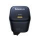 Мережевий зарядник пристрій Baseus PicoGo GaN Fast Charger 1C 45W EU Cosmic Black (P10176800123-00)