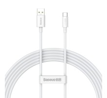 Кабель Baseus Superior Series (SUPERVOOC) Fast Charging Data Cable USB to Type-C 65W 2m White (CAYS001002)