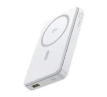Зовнішній акумулятор Baseus Airpow Ⅱ Qi2 Magnetic Power Bank 10000mAh 22.5W Moon White（With Simple Series Charging Cable Type-C to Type-C（20V/3A）30cm (P10080000213-00)