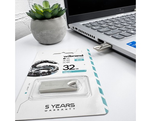 Флеш-накопичувач Wibrand USB 2.0 Taipan 32Gb Silver (WI2.0/TA32U2S) Флеш-накопичувач Wibrand USB 2.0 Taipan 32Gb Silver (WI2.0/TA32U2S)