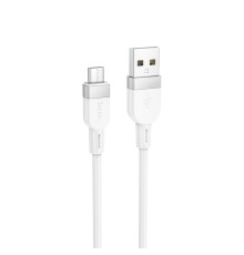 Кабель HOCO X109 Energy silicone charging data cable Micro(L=1M) White (6942007636230)