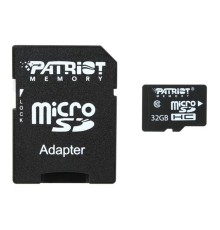 Карта пам'яті microSDHC (UHS-1) Patriot LX Series 32Gb class 10 (adapter SD) (PSF32GMCSDHC10)