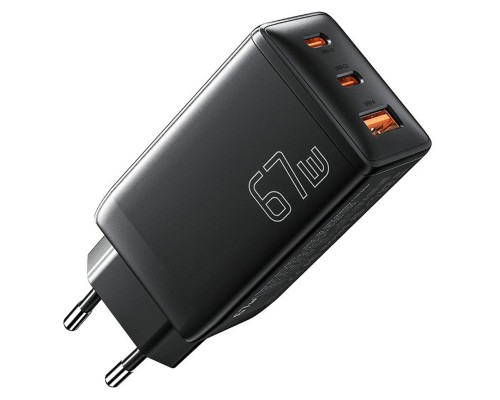 Мережевий зарядний пристрій ESSAGER DIANYUN 67W GaN travel charger 2C+A black (ECTAC-DYB01-Z) Мережевий зарядний пристрій ESSAGER DIANYUN 67W GaN travel charger 2C+A black (ECTAC-DYB01-Z)