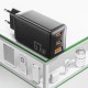 Мережевий зарядний пристрій ESSAGER DIANYUN 67W GaN travel charger 2C+A black (ECTAC-DYB01-Z)